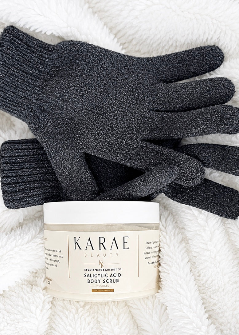 Salicylic Acid Body Scrub ( Unscented) + Exfoliating Glove
